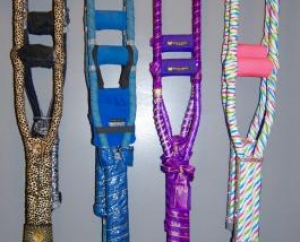 Your favorite color or theme on your crutches